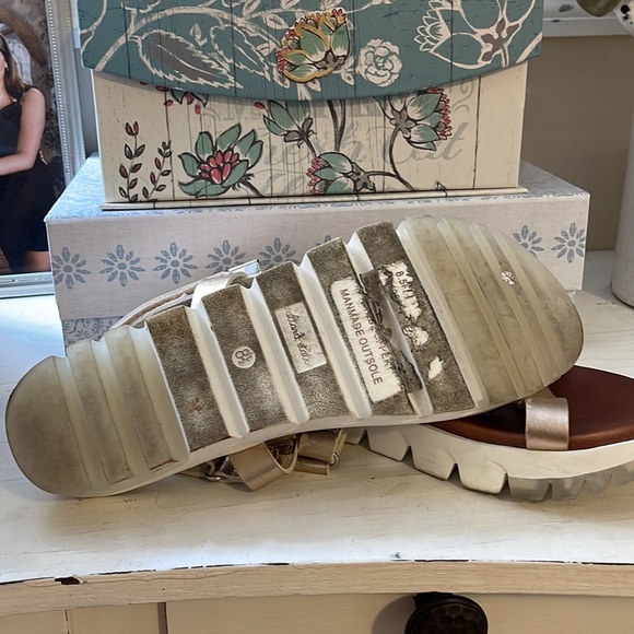 Altar’d State gold sandals - Picture 2 of 4